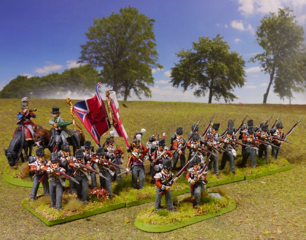 Napoleonic British 32nd regiment of foot from Perry Miniatures